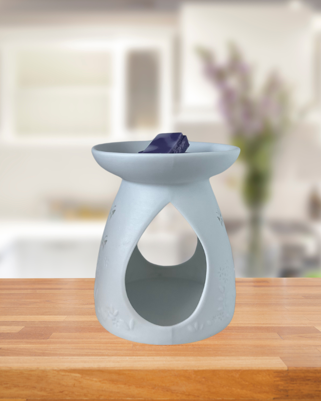 White Butterfly Tealight Wax Burner
