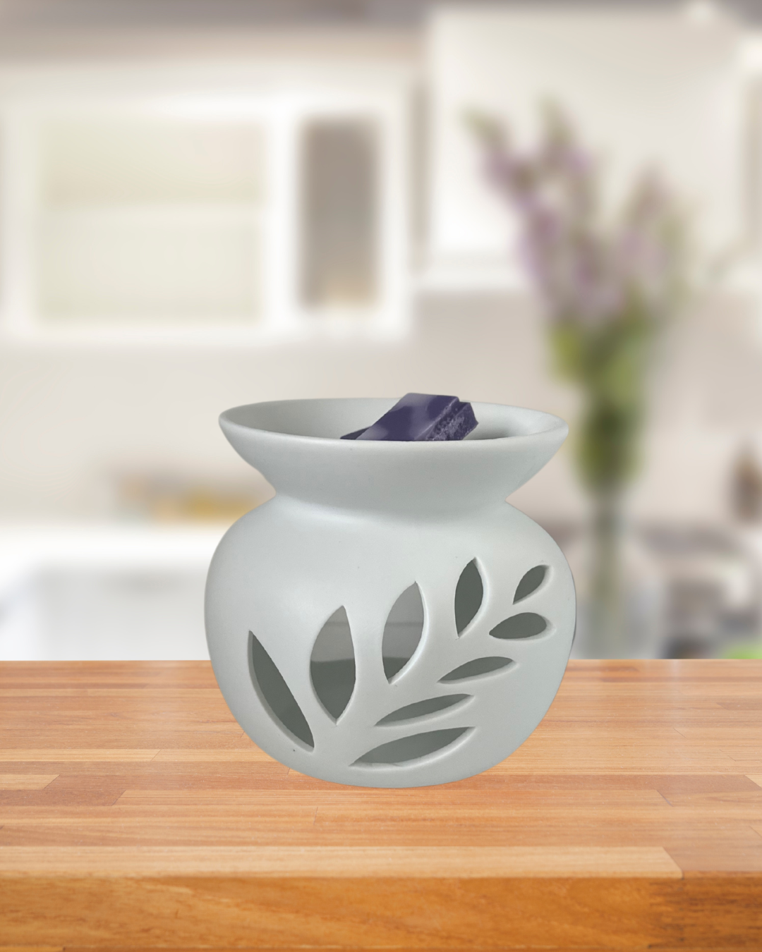 White Fern Tealight Wax Burner