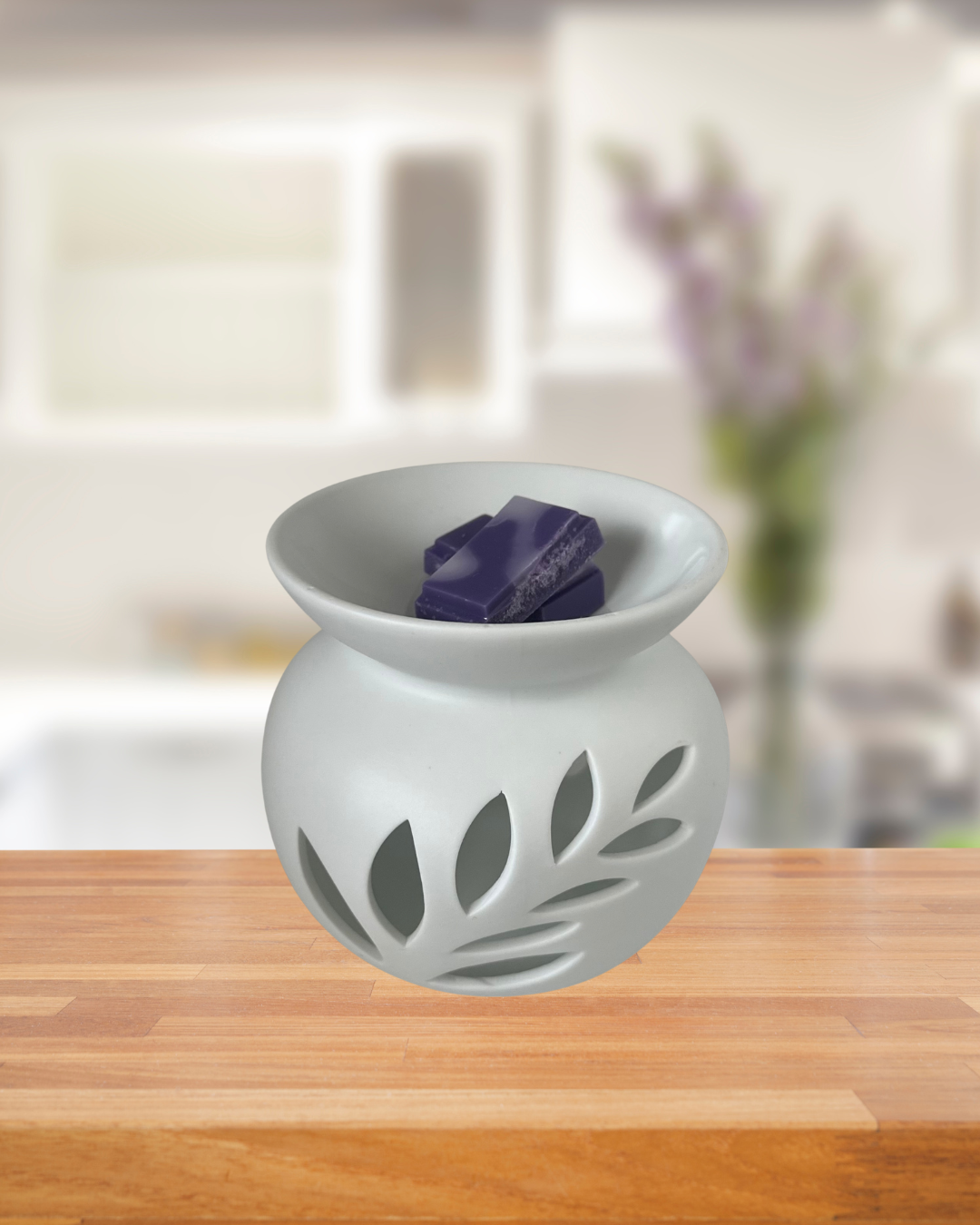 White Fern Tealight Wax Burner