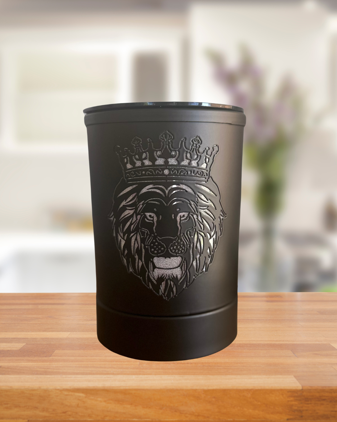 Black “Leo the Lion” Electric Wax Burner