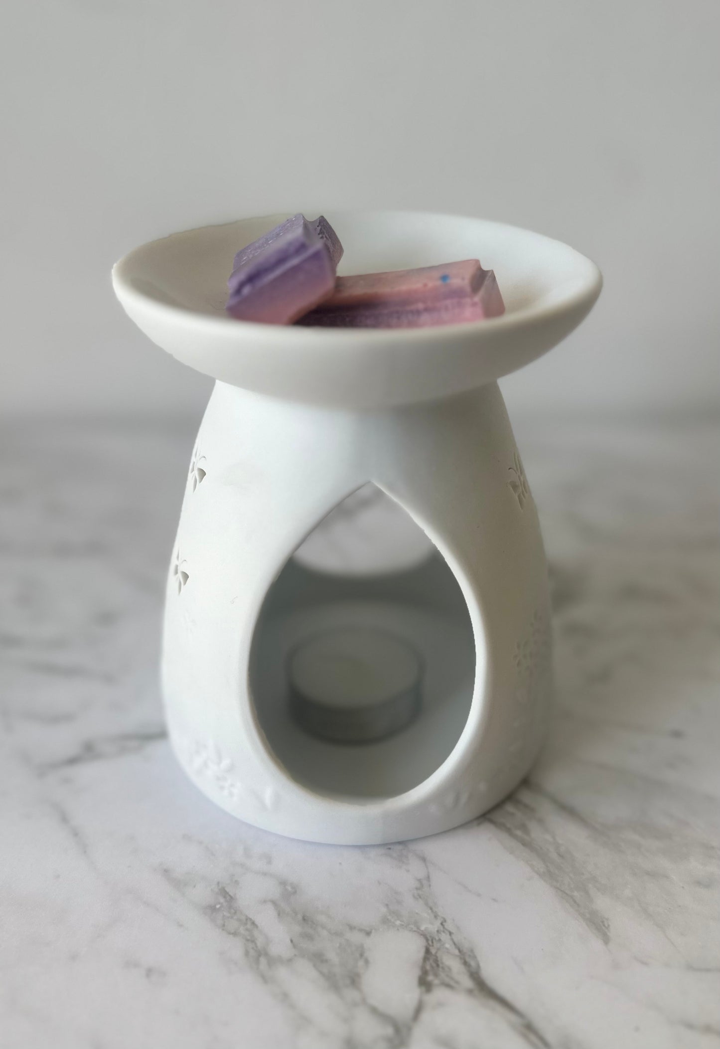 White Butterfly Tealight Wax Burner