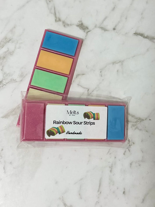 Rainbow Sour Strips Snap Bar - Wax Melt