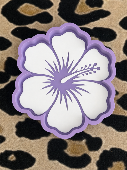 3D printed Hibiscus Flower trinket tray